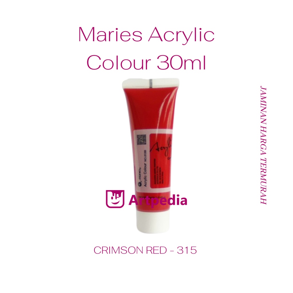 

Maries - Crimson Red / Maries Acrylic Paint 30ML (Cat Akrilik) Warna Crimson Red