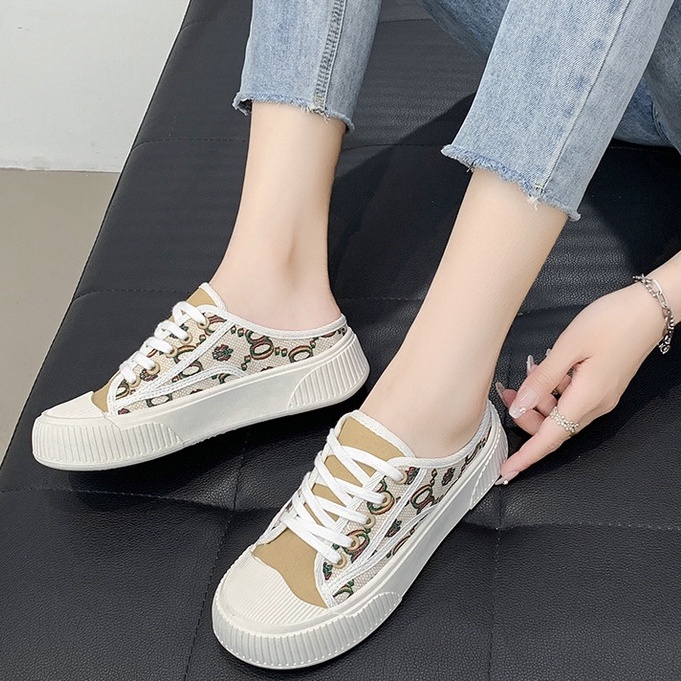 TBIG [COD] Sepatu Slop Import Shoes Vinta Wanita Sepatu Korea Style Sekolah Kuliah