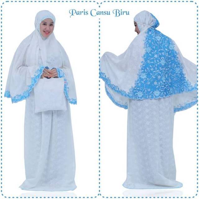 [BISA COD] HASNAHIJABKU - MUKENA DEWASA KATUN PARIS CANSU MUKENA ADEM MUKENA PARIS MUKENA BORDIR