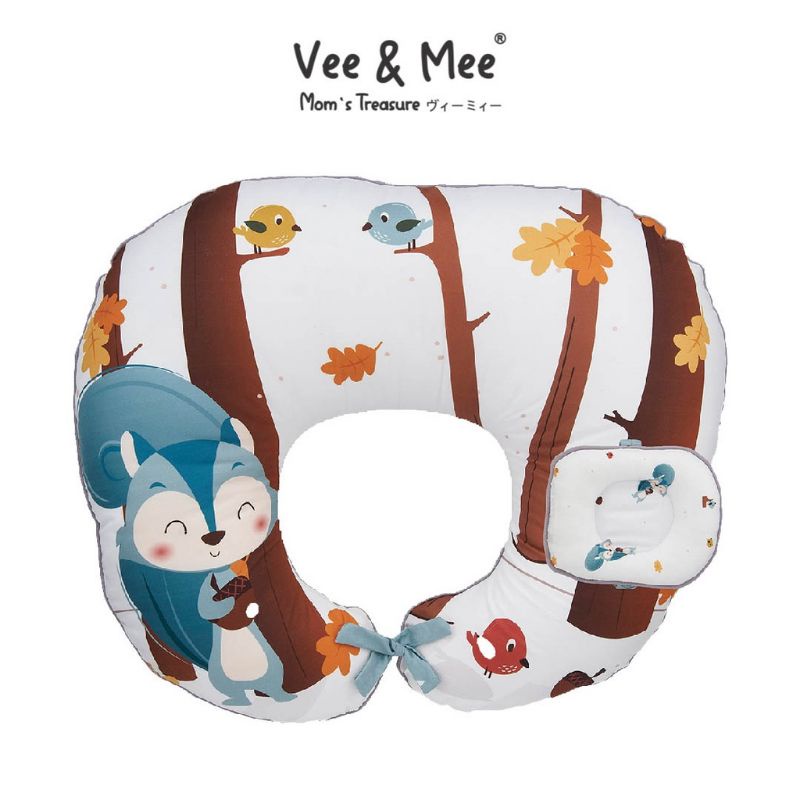 Vee and mee bantal menyusui rhino/squarell/racoon/astronout series