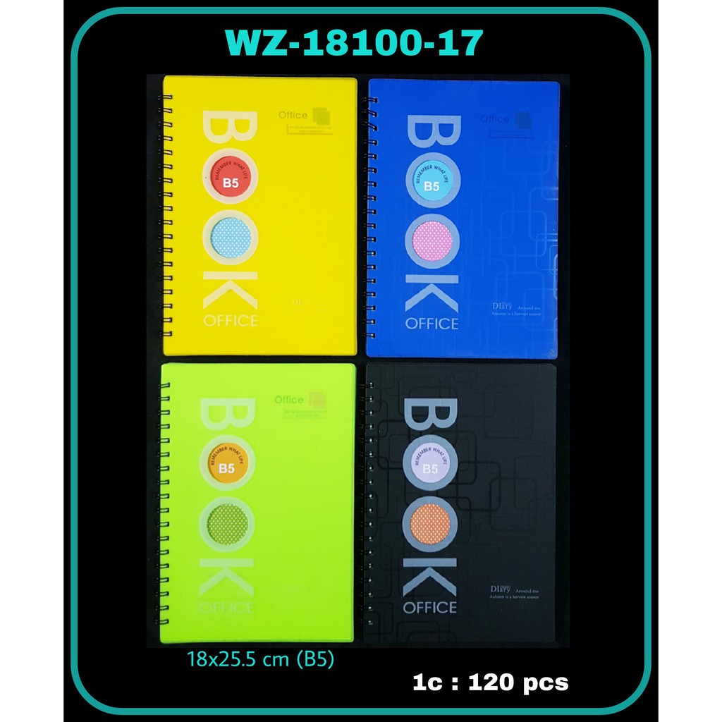 

ILP Buku Catatan Spiral B5 WZ-18100-17 / Notebook Spiral / Buku Spiral