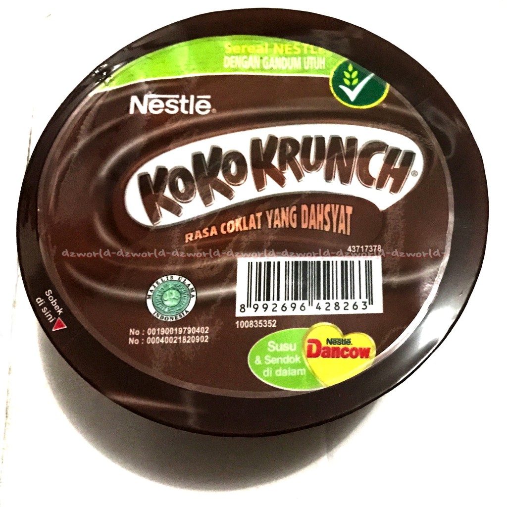 Nestle Koko Krunch Sereal Dengan Gandum Utuh Cereal Coklat Kemasan Cup 20gr