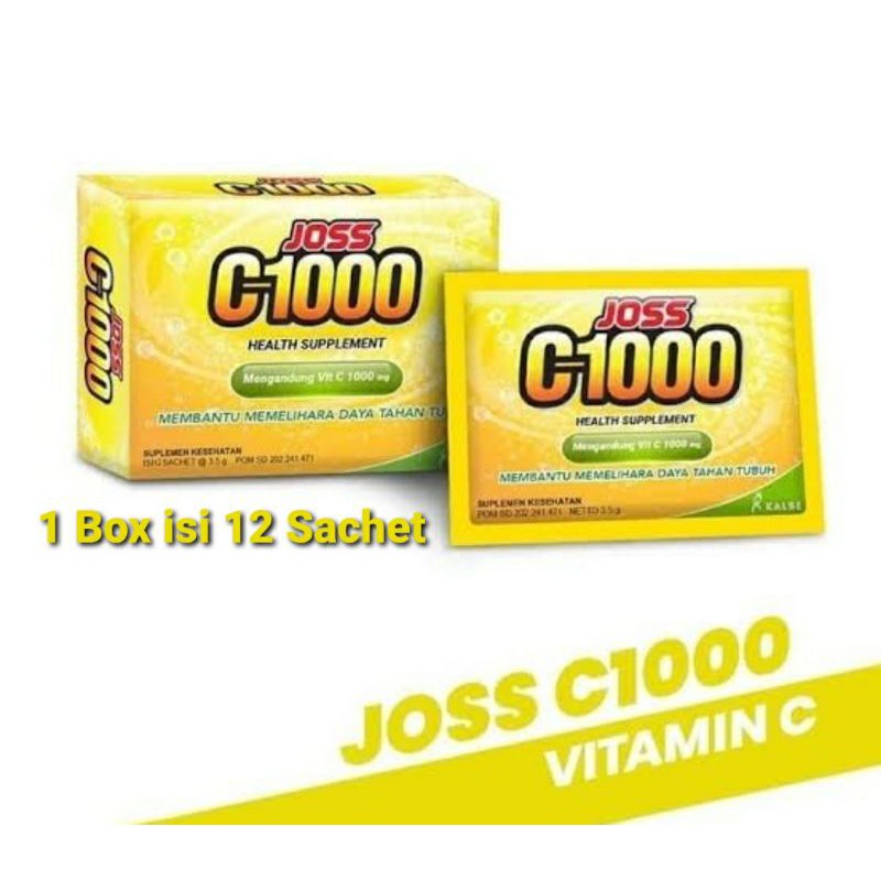 EXTRAJOSS VITAMIN C 1000 EXTRA JOSS / BOX ISI 12 SACHET