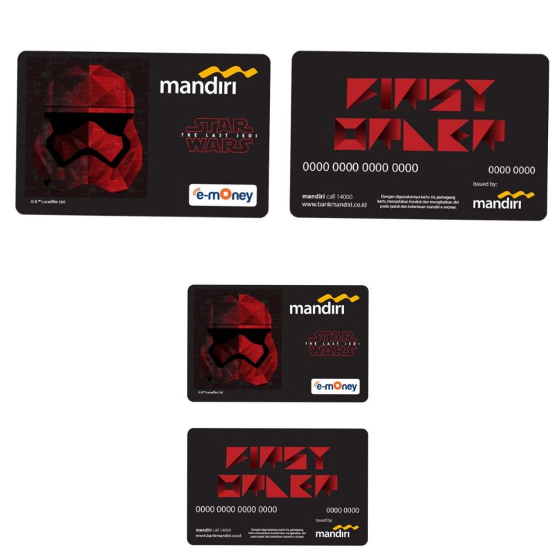 Mandiri eMoney eTOLL - edisi STAR WARS - STORMTROOPER ORI /Like eTOLL Tapcash Flazz or Brizzi