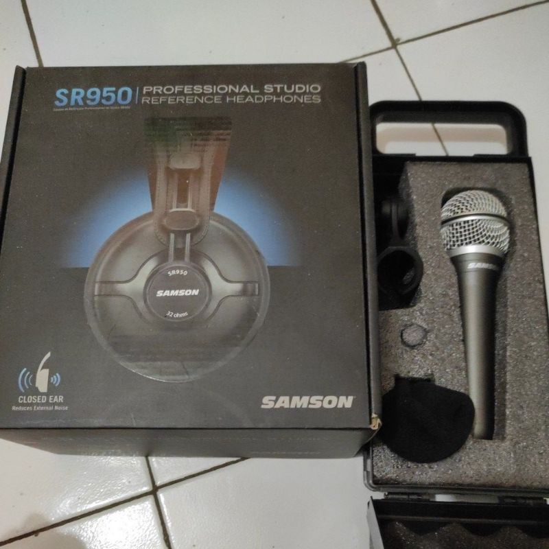 Headphone Samson dan Mic Samson