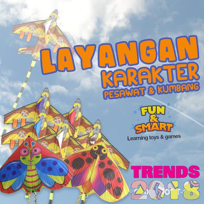 NEW MAINAN TRADISIONAL LAYANG KARAKTER PESAWAT DAN KUMBANG BESAR(MOUT-179) MUMER