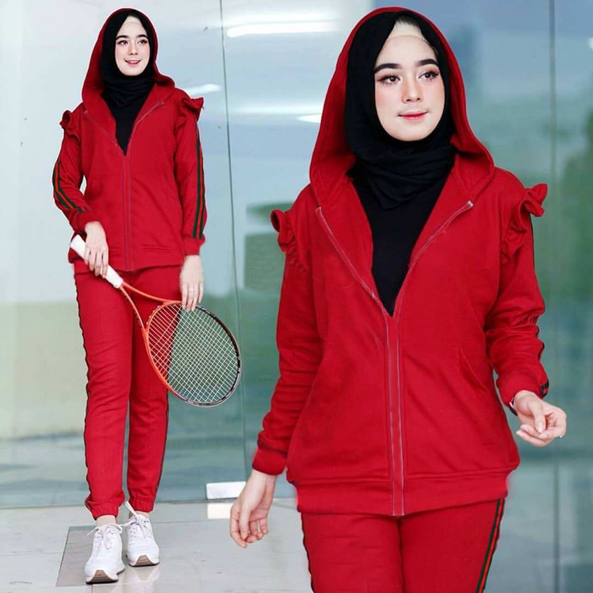 [Setelan Jaket Tanisha SW] setelan jaket wanita var color