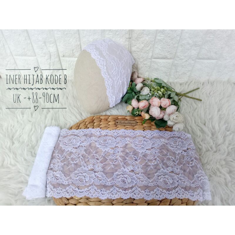 iner hijab pengantin (melar)-Kode B