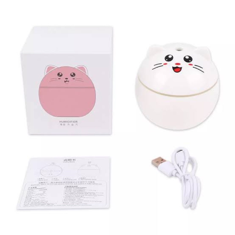 Aroma terapi cute cat humidifier pengharum ruangan essensial oil