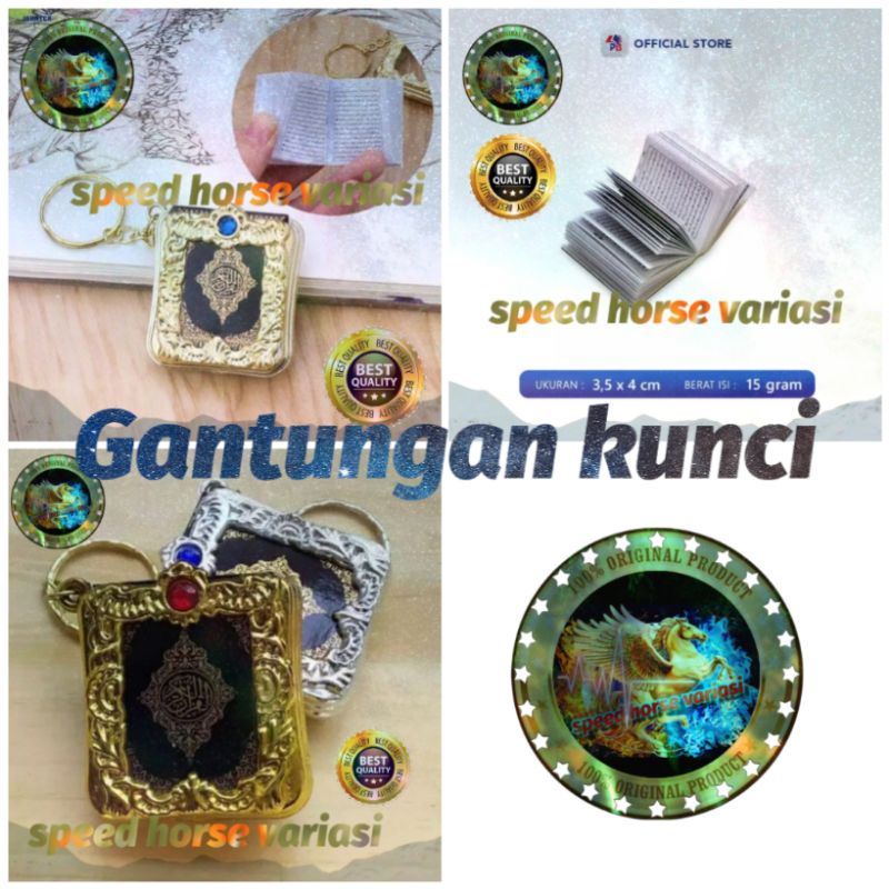 Gantungan kunci model Al Quran/oleh oleh Haji Universal