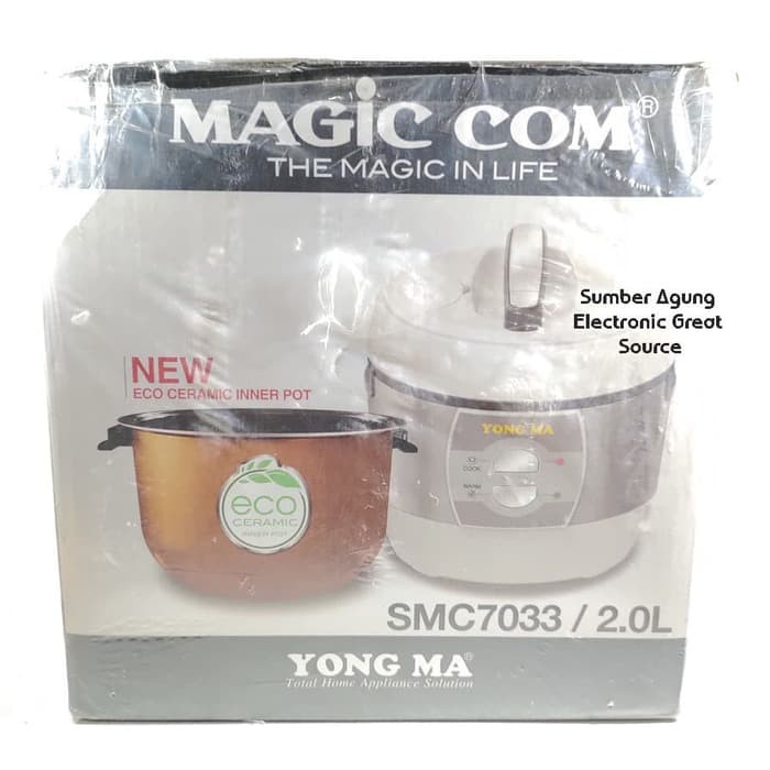 Rice Cooker Yongma Yong Ma 2L 2 Liter SMC7033 Magic Com Stainless Eco