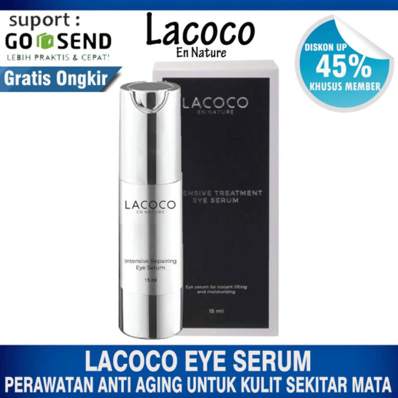 LACOCO EYE SERUM / PENGHILANG KANTUNG MATA / PENGHILANG MATA PANDA / PENGHILANG MATA PANDA AMPUH / S