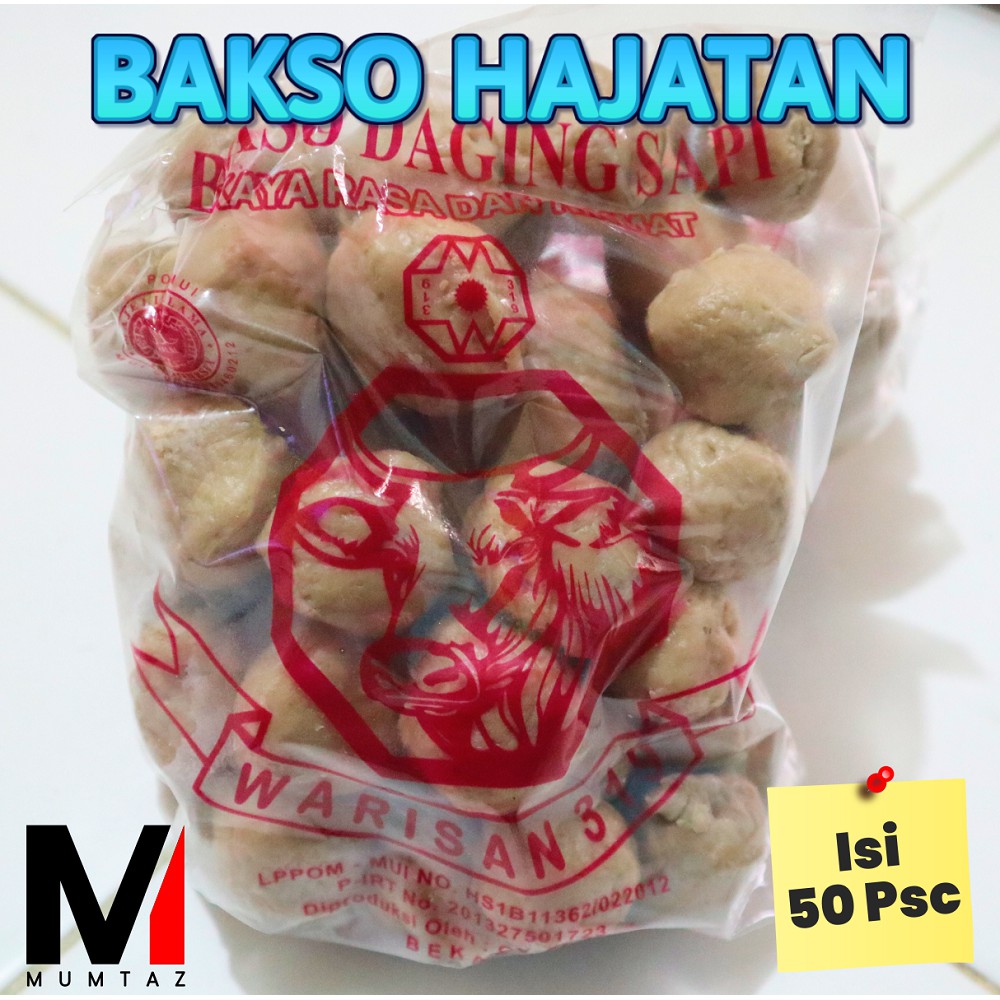 

BAKSO HAJATAN MURAH isi 50 (bakso warisan 319)