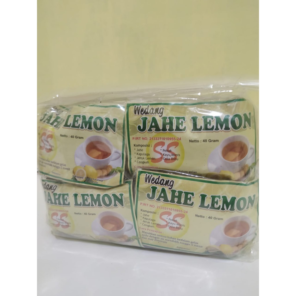 

Wedang Jahe Lemon Empon Empon Tradisional isi 10pcs