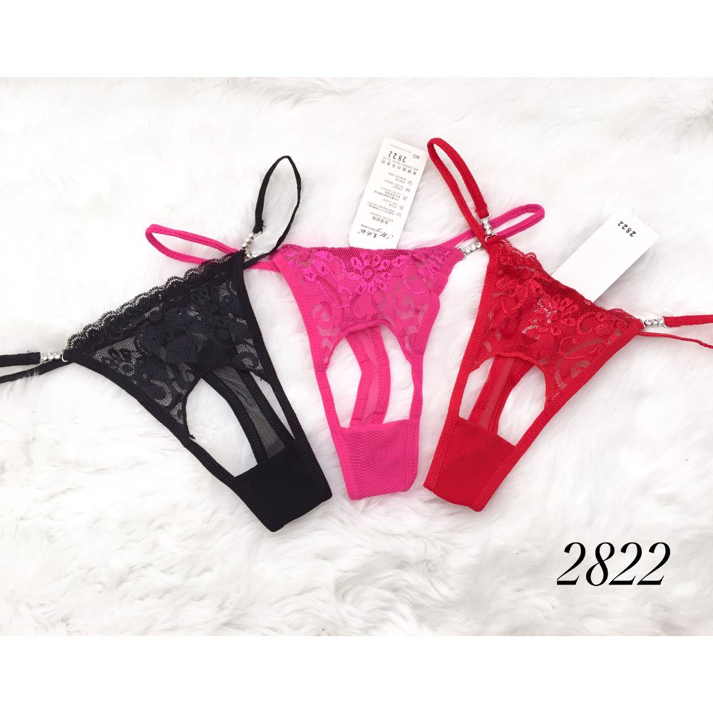 Gstring CD Thong Celana Dalam Wanita Cewek Seksi Sexy Open Crotch Bolong Hot Import 2822