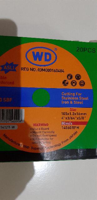 Wd Batu Gerinda Potong 1 Pak Isi 20 Pcs Batu Grinda Wd