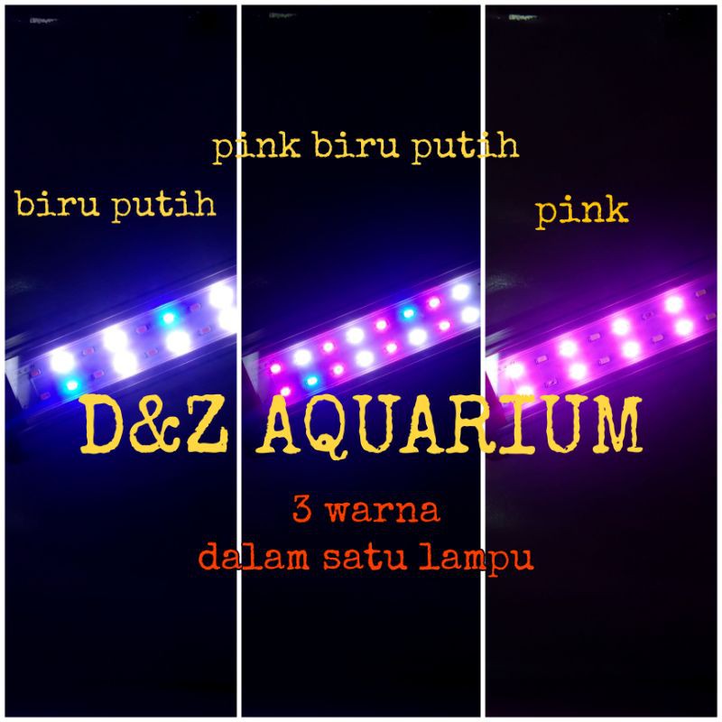 LED Aquarium 120 cm Lampu Sakkai Pro-120 Aquarium Lampu  Aquascape 3 warna
