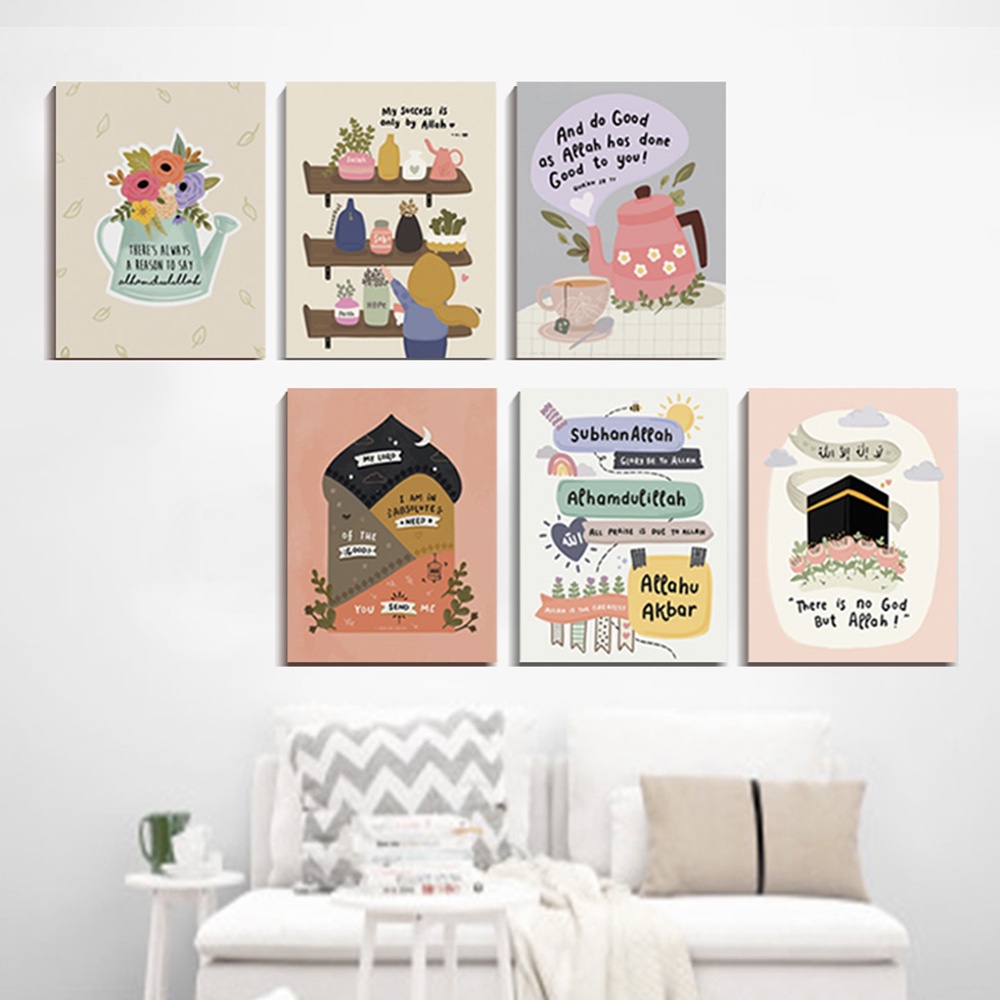 Hiasan Dinding Dekorasi Dinding Kamar Muslimah Pajangan Rumah Islami Walldecor islami