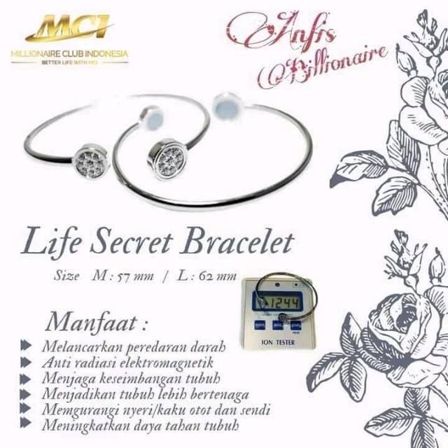 MCI produk original  kalung kesehatan,gelang,biomini,magicstick,bioglass, daya pemakaian ion 20tahun