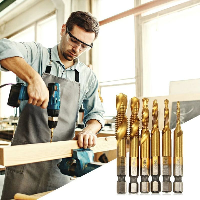 MATA TAP & BOR TAP DRILL 6 PCS SET