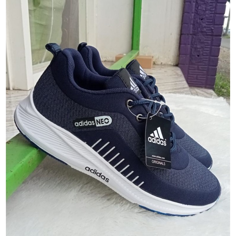 Sepatu sport cewek/Sepatu senam wanita-Navy neo