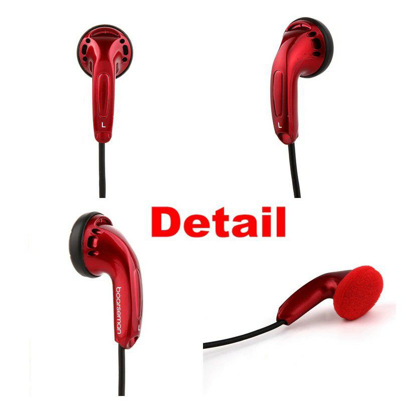 Boarseman K25 Earphone Hifi Music Headset Flat Head Noise Cancelling Earbud