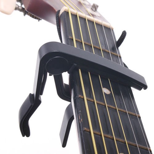 Capo Gitar jepit Aluminium Alloy / Guitar Quick Change Capo / Black