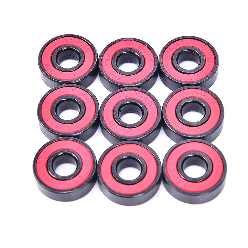 10pcs / set 608 2RS Bearing Deep Groove Bahan Baja 608RS