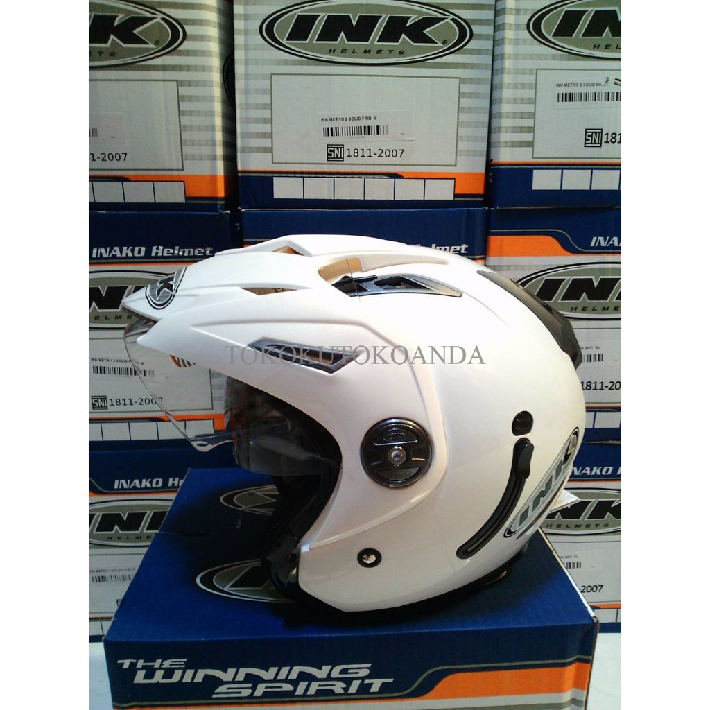 helm INK T 1 2 visor solid