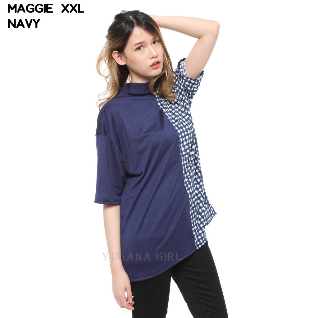 Monellina Maggie Baju  Blouse  Atasan XXL Jumbo  Murah Wanita 