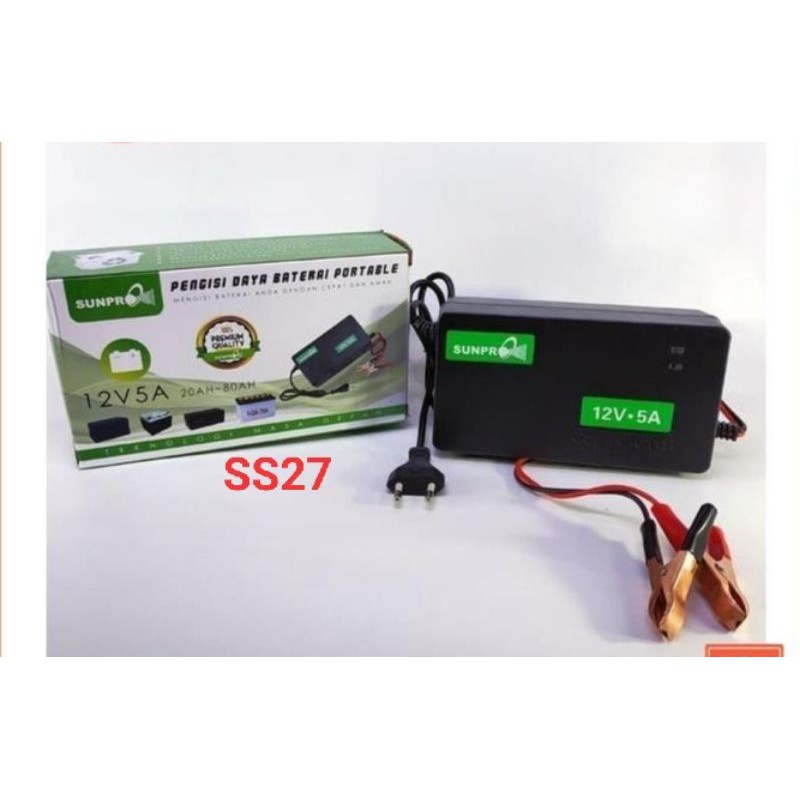 CHARGER AKI SUNPRO 12 V 5 A