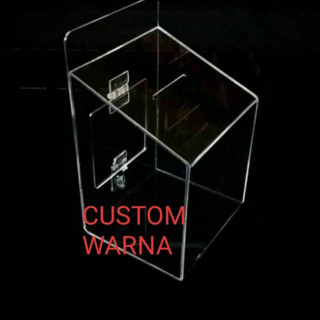 

Acrylic Kotak Amal Miring (warna)