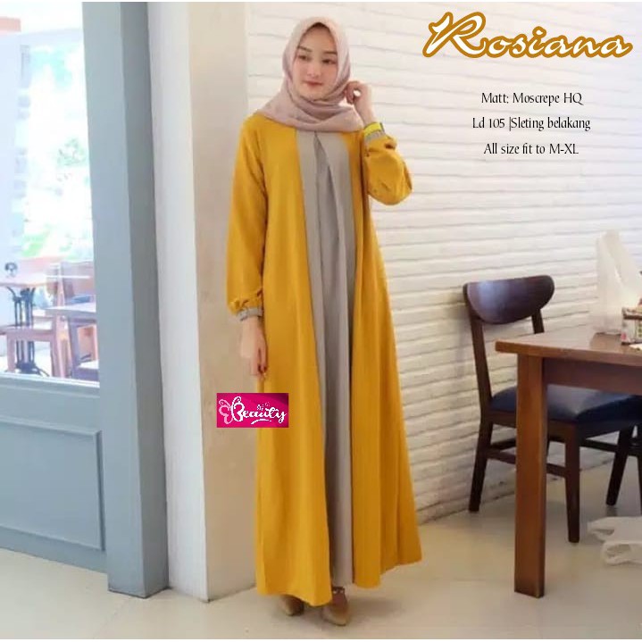 Rosiana Gamis By Beauty | Suplier Hijab Solo| Grosir