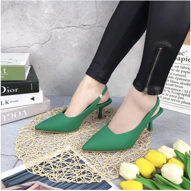 heels J229 sendal wanita import realpict