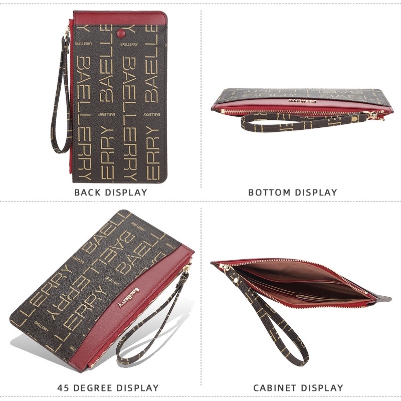 DOMPET WANITA BAELLERRY ORIGINAL KULIT PREMIUM XANONA PANJANG KOREA SLOT KARTU KOIN HP IMPORT BATAM