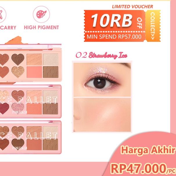 ➪ PINKFLASH OhMyLove Eyeshadow Palette Multiple Face Blush Highlighter Contour Eyeshadow Palette ♦