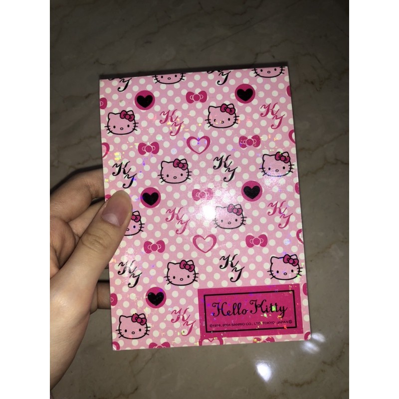 

SANRIO HELLO KITTY PINK MEMO NOTEPAD/NOTEBOOK SHINY GLOSSY COVER