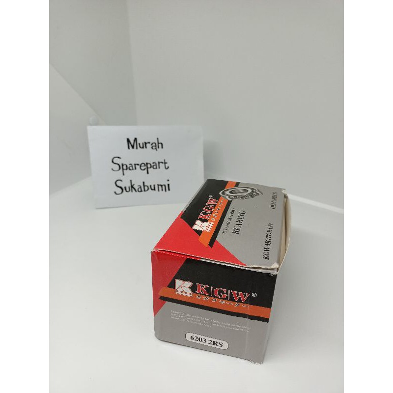LAHER / BEARING RODA MOTOR 6203 2RS MERK KAGAWA DIJUAL PER DUS ISI 10PC TIDAK BISA BUKA DUS