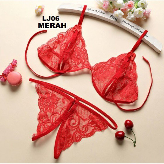 Bra impor lingerie Bikini Open tipis