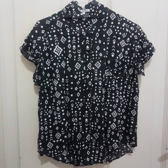 Colorbox Atasan / Kemeja Motif Hitam