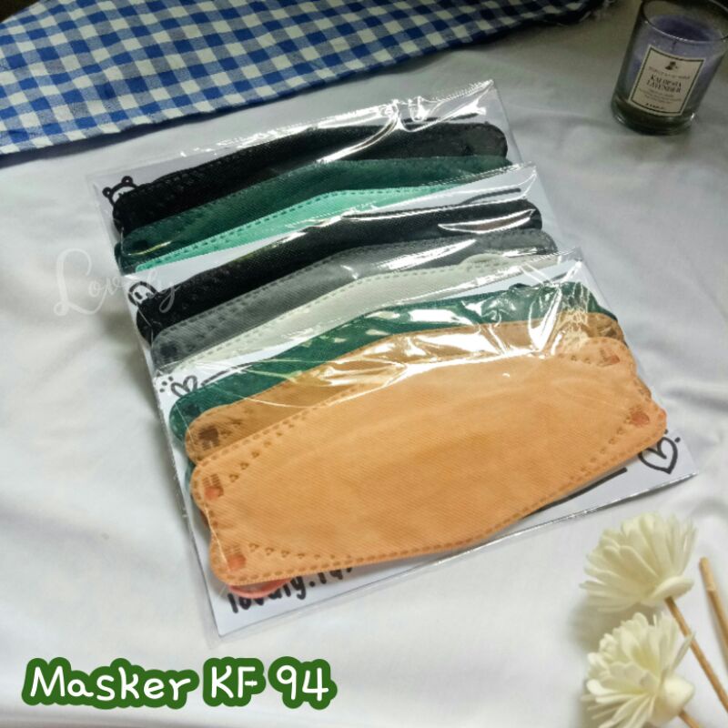 MASKER KF 94 MIX WARNA 3 PCS / Masker KF 94 / Masker Mix Warna