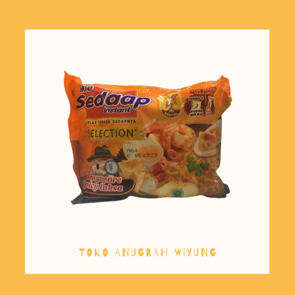 

MIE SEDAAP SINGAPORE SPICY LAKSA 83GR
