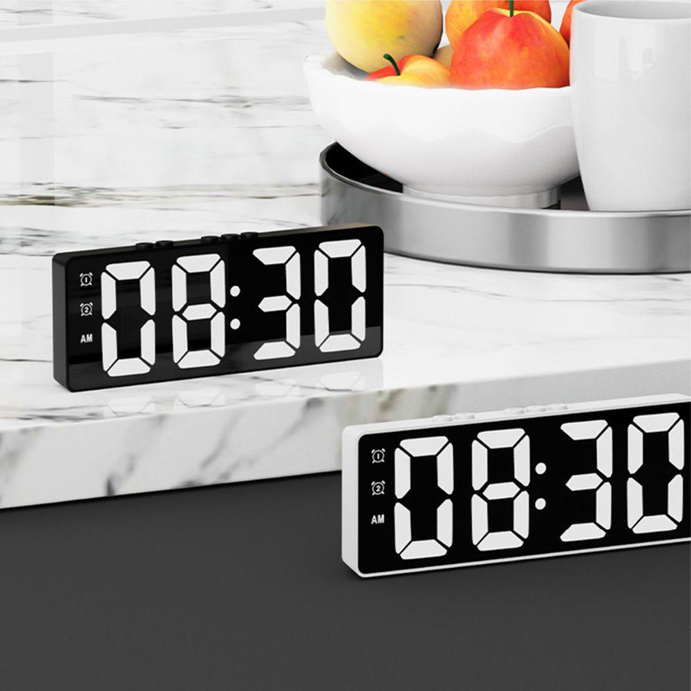 Populer Jam Alarm Kreatif Lampu Tidur Backlight Angka Clock LED Digital