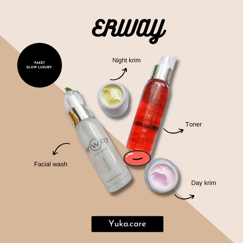 Erway Skincare Paket Acne Luxury Paket Glowing Luxury Paket Brightening Premium