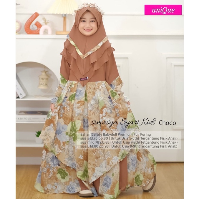 SIMASYA SYARI KIDS / Gamis Anak by Unique