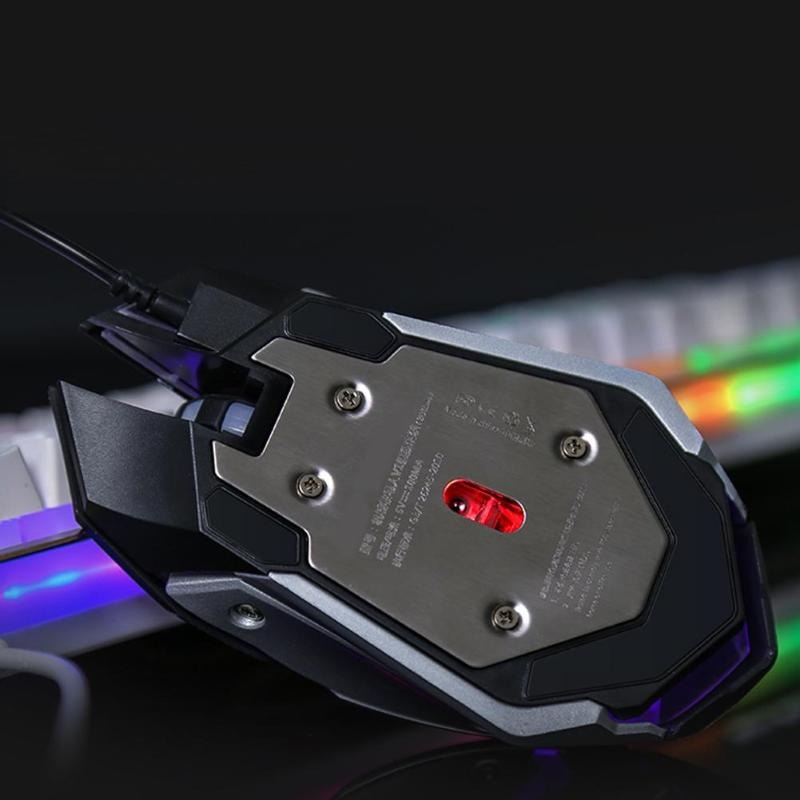 GAMEDIAS Combo Wired Keyboard Gaming RGB LED with Mouse - V1 - Black Gold