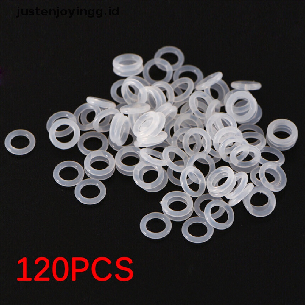 120pcs O-Ring Switch Dampeners Bahan Karet Silikon Warna Putih Untuk Cherry MX Keyboard