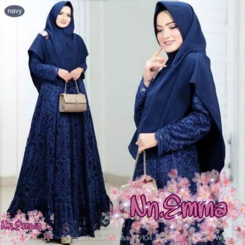 GAMIS DRESS PREMIUM dan biasa, simpel full brukad khalila set hijab promo murah sidoarjo surabaya