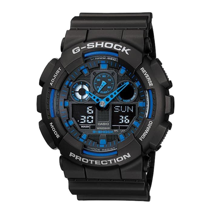 CASIO G-SHOCK GA-100-1A2 / GSHOCK GA100 ORIGINAL & BERGARANSI