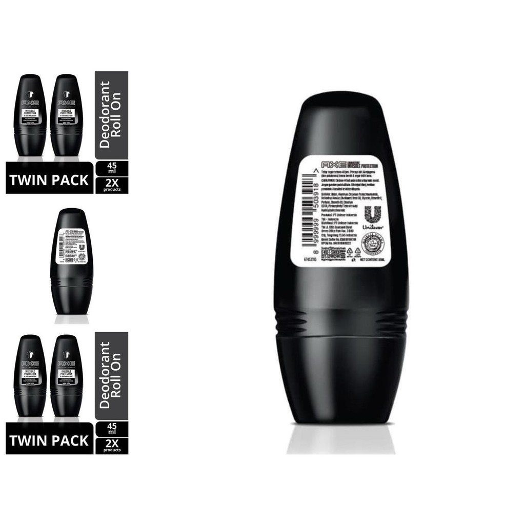 axe ap signature invi protection deodorant roll on 45 ml twin pack